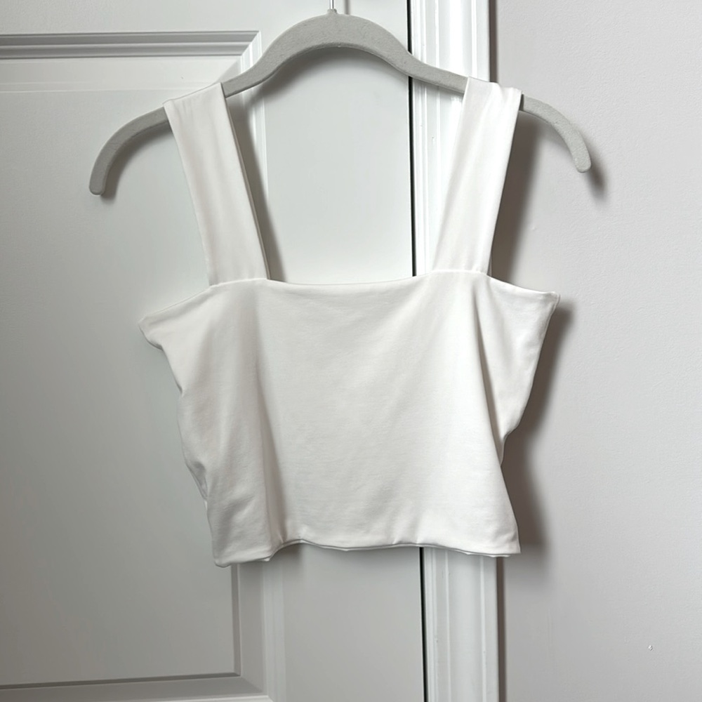 White Crop Top